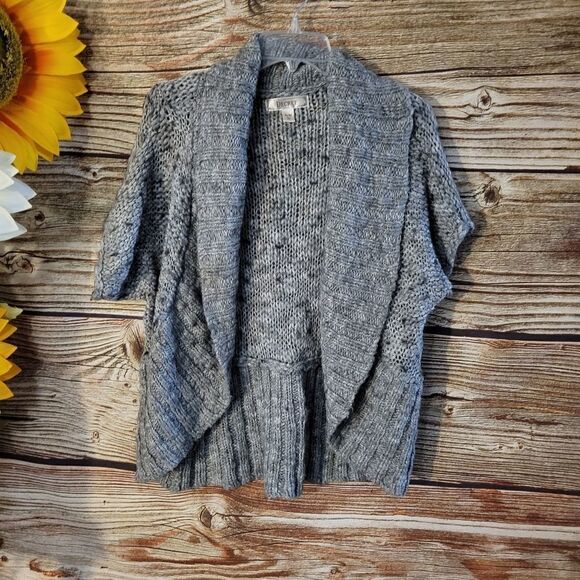 "Decree" Woman's cardigan sweater Size: XL gray/silver/black mix Pre-owned - Picture 2 of 8